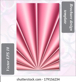 modern design of a brochure using simple abstract elements