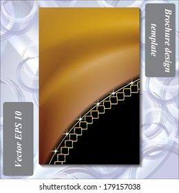 modern design of a brochure using simple abstract elements