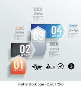 Modern design for business 3D profit options diagram info graphic. Vector illustration. Info graphic. Layout design. Template. Web design 