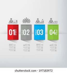 Modern design for business info graphic. Vector illustration. 