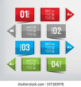 Modern design for business info graphic. Vector illustration. 