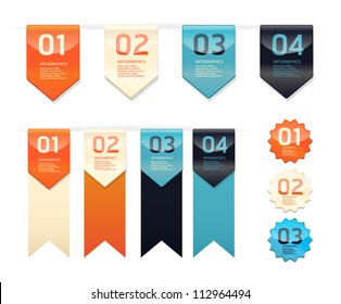 Modern   Design button  / can be used for infographics / numbered banners / horizontal cutout lines / graphic or website layout vector