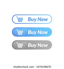 modern design of buy now button. online shop icon material