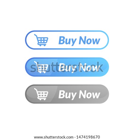 modern design of buy now button. online shop icon material