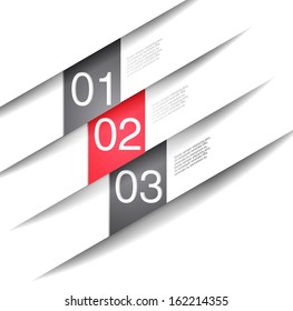 Modern Design / can be used for infographics / numbered banners / horizontal line/ graphic or website
