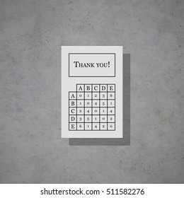 Modern design card template with wacky colors. Useful for invitations, postcards and web design.