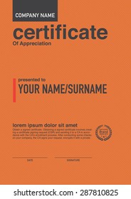 Certificado de diseño moderno. 