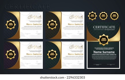 Modern Design Certificate layout concept. Simple elegant and luxurious elegant modern design diploma background vector award certificate template. Certificate Templates