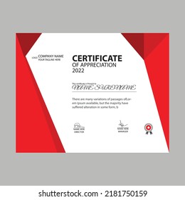 Modern Design Certificate And Template 