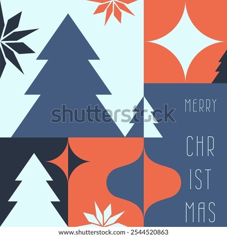modern design christmas background, minimalistic style, trendy palette