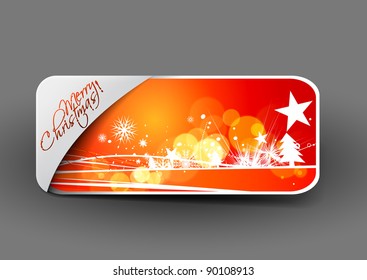 Modern design christmas striker, eps10 vector illustration