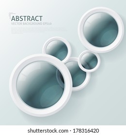 Modern Design Circle template . Abstract 3D Geometrical Design. Business abstract background for advertising