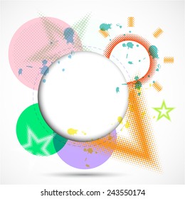 Modern Design Circle template background .Vector illustration