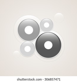 Modern Design Circle template / can be used for infographics / numbered banners / horizontal cutout lines / graphic or website layout vector