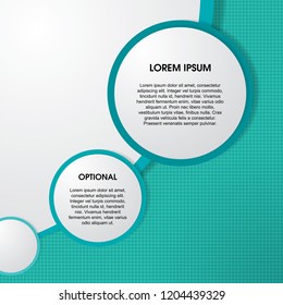 Modern design circle template. For infographics, banner or website.