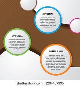 Modern design circle template. For infographics, banner or website.
