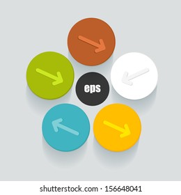 Modern design circle template for infographics. 