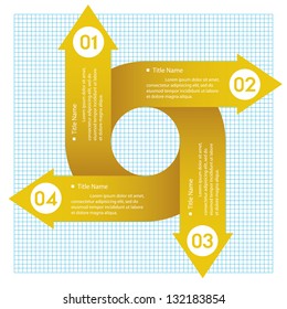 Modern Design circle template numbered banners / can be used for info-graphics. vector.