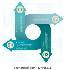 Modern Design circle template numbered banners / can be used for info-graphics. vector.