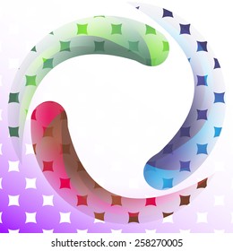 Modern design with colorful arrows, stock vector illustration 