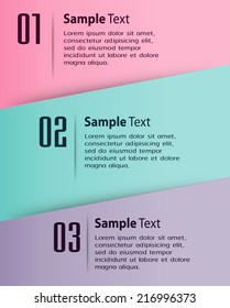 modern design colorful text box template for computer graphic website and internet. 