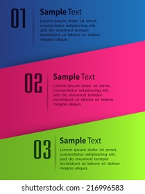 modern design colorful text box template for computer graphic website and internet. 