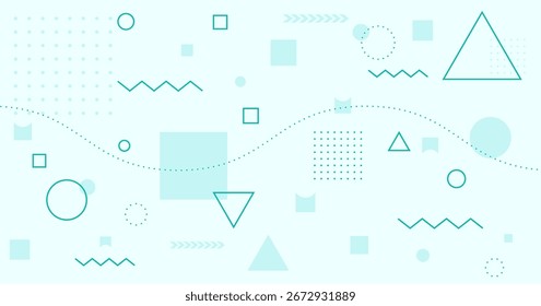 Modernes Design, das Linien und Formen kombiniert, abstrakter geometrischer Musterhintergrund