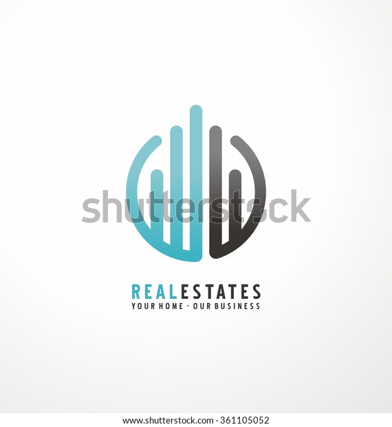 Modern Design Commercial Building Chart Bars Stock Vector (Royalty Free ...