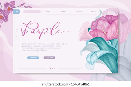 Modern design concept of personal branding for banner and website