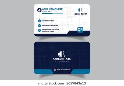 Modern Design Corporate Visiting Card Layout