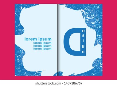 Modern design  cover bright colorful style grunge 