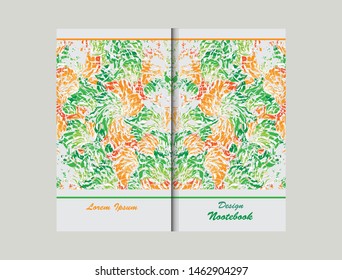 Modern design  cover bright colorful style grunge element ornament 