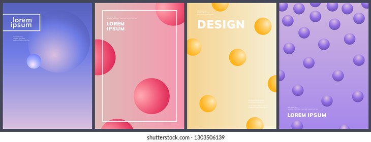 Modern design covers. Design with gradient. Applicable for journal, catalog, posters, business brochures and banner. Vector template. Eps10