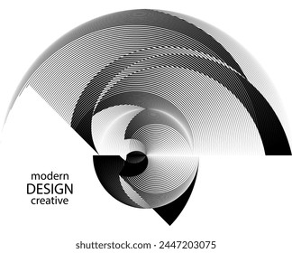 Modern Design Creative Banner, Poster, Karte, Cover, Flyer, abstrakte Halbtonlinien Hintergrund, geometrische Dynamik Muster, Vektorgrafik Textur 