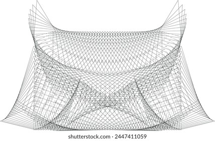 Anuncio creativo de diseño moderno, póster, tarjeta, cubierta, volante, fondo abstracto de líneas de semitonos, patrón geométrico, textura de Vector