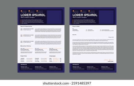 Modern Design CV Resume Design Template