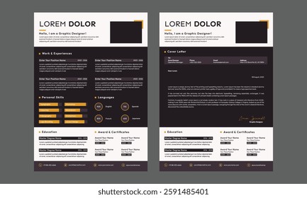 Modern Design CV Resume Design Template