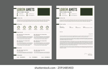 Modern Design CV Resume Design Template