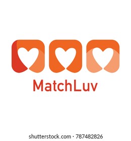 modern design of dating logo