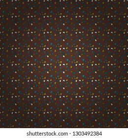 Modern design for decor,. Subtle vector pattern with tiny blue, gray and brown hearts on backdrop. Love romantic theme. Simple minimalist geometric seamless texture. Valentines day background.