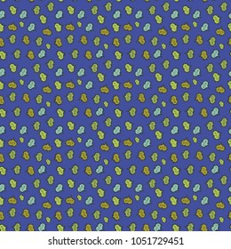 Modern design for decor, textile, wrapping. Valentines day background. Simple minimalist geometric seamless texture. Subtle vector pattern with tiny violet, green and neutral hearts on backdrop.