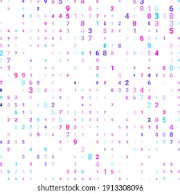 Modernes Design digitaler Tapeten. Die Zahlen sind chaotisch verstreut. Business-Hintergrund-Konzept. Abstrakter Hintergrund von Zahlen auf Weiß. Vektorgrafik.