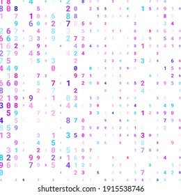 Modern design of digital wallpaper. The numbers are scattered chaotically. Business background concept. Abstract background from numbers on white. Vector.