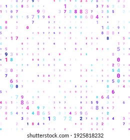 Modern design of digital wallpaper. The numbers are scattered chaotically. Business background concept. Abstract background from numbers on white. Vector.