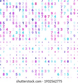 Modern design of digital wallpaper. The numbers are scattered chaotically. Business background concept. Abstract background from numbers on white. Vector.