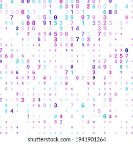 Modern design of digital wallpaper. The numbers are scattered chaotically. Business background concept. Abstract background from numbers on white. Vector.