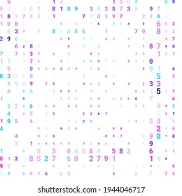 Modern design of digital wallpaper. The numbers are scattered chaotically. Business background concept. Abstract background from numbers on white. Vector.