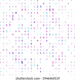 Modern design of digital wallpaper. The numbers are scattered chaotically. Business background concept. Abstract background from numbers on white. Vector.