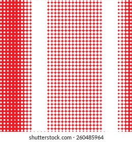 Modern design with dots, vector illustration. White and red color 