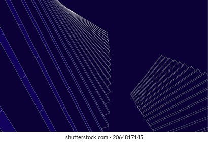Modern design drawing vector 3d illustration